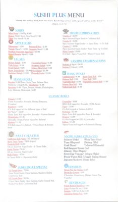 Menu photo 6 Sushi Plus Helendale, CA Menu photo 6 Sushi Plus Helendale, CA