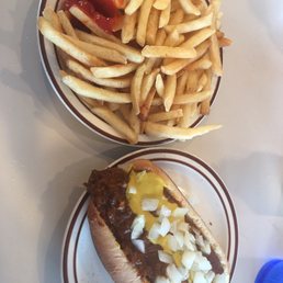 Coney and fries Coney and fries