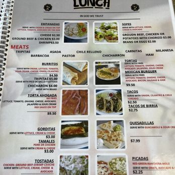 Antojitos Veracruz - Menu - A menu from Antojitos Veracruz in Clovis, NM, displaying Mexican cuisine options including tacos, tortas, quesadillas, and more. - Mexican Near Me - Clovis, New Mexico