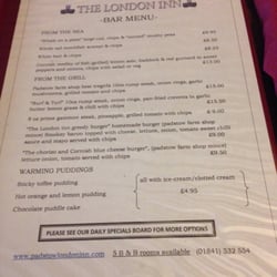 London Inn - Menu