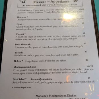 Marlaina's Mediterranean Kitchen - Menu - Mediterranean Near Me - Burien, Washington