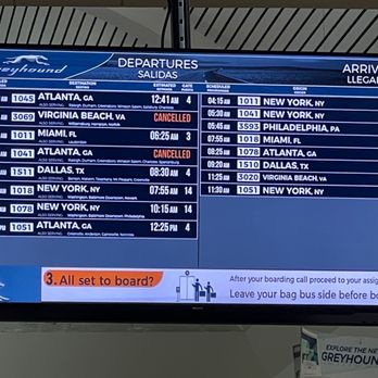 Greyhound Bus Lines - Screen for February 13 2021 - Transportation Near Me - Richmond, Virginia