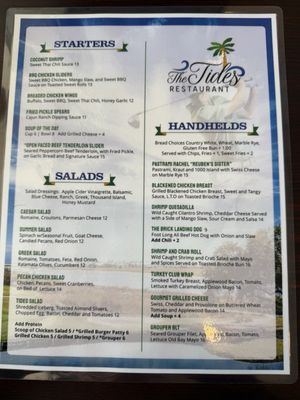 Menu photo 2 The Tides Restaurant Ocean Isle Beach, NC Menu photo 2 The Tides Restaurant Ocean Isle Beach, NC