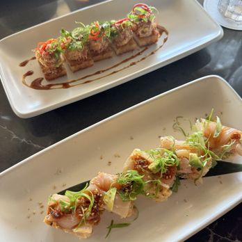 The Henry - Spicy Tuna & Crispy Rice* Pressed Yellowtail* - New American Near Me - Carlsbad, California