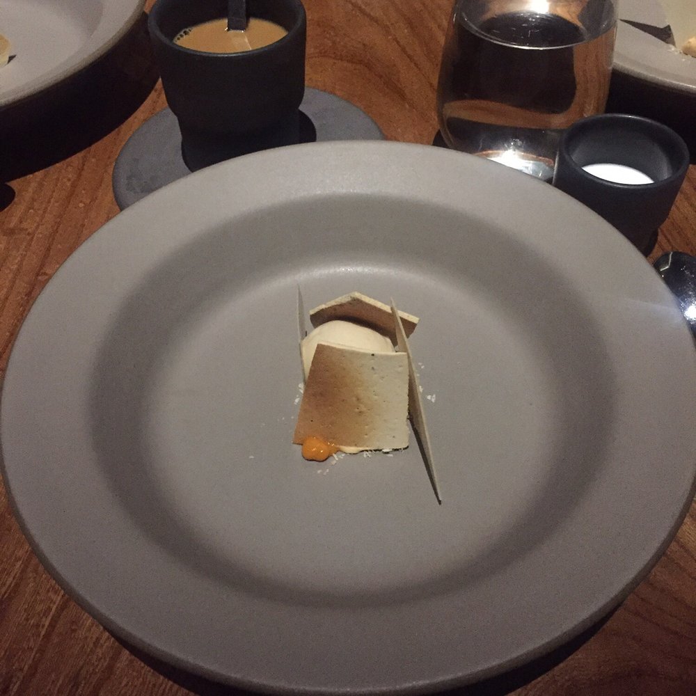 Lazy Bear - Candied yams with maple and ash ice cream and marshmallows - New American Near Me - San Francisco, California Lazy Bear - Candied yams with maple and ash ice cream and marshmallows - New American Near Me - San Francisco, California