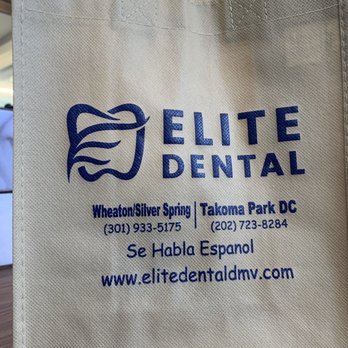 Elite Dental - Departing gift of dental goodies - Cosmetic Dentists Near Me - Silver Spring, Maryland