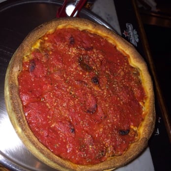 Emmett's - Medium pie ($20) with sausage ($3) and pepperoni ($1.50 for each additional topping) - American Near Me - New York, New York