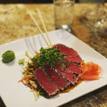 Stone Creek Dining - Tuna with a wasabi salad - Steakhouses Near Me - Plainfield, Indiana Stone Creek Dining - Tuna with a wasabi salad - Steakhouses Near Me - Plainfield, Indiana