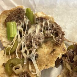 Philly's Steak Sandwiches - Philly's Steak Sandwich 228 W Hospitality Lane, San Bernardino, 92408. pic of "Oh, My Gosh" Philly Steak Sandwich opened up