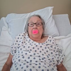Lorien Elkridge - My mom one day after being admitted. June 25 ,2026.