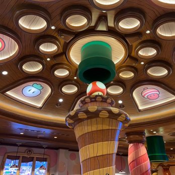 Toadstool Cafe - Center dining area ceiling - Cafes Near Me - Universal City, California Toadstool Cafe - Center dining area ceiling - Cafes Near Me - Universal City, California