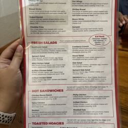 Home Town Pizza - Menu front