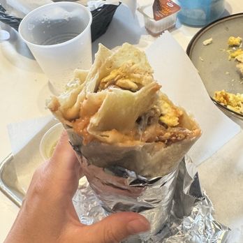 La Estrella Tacos & Seafood - Bacon breakfast burrito - Mexican Near Me - Manteca, California