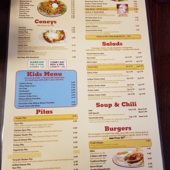 Frank's On the Avenue - The menu - Diners Near Me - Saint Clair Shores, Michigan