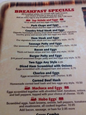 Menu photo 7 Crazy Otto's Diner Acton, CA
