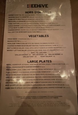 Menu photo 2 The Beehive Boston, MA Menu photo 2 The Beehive Boston, MA