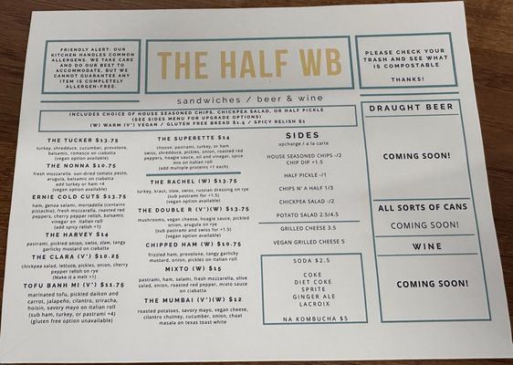 Menu photo 2 The Half Wrightsville Beach Wilmington, NC Menu photo 2 The Half Wrightsville Beach Wilmington, NC
