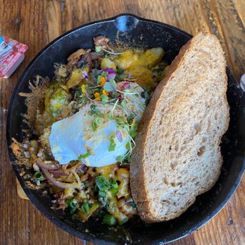Berkeley Social Club - Brussel Hash with Toast ($20) - Breakfast & Brunch Near Me - Berkeley, California