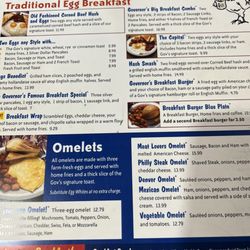 Governor's Restaurant - Menu