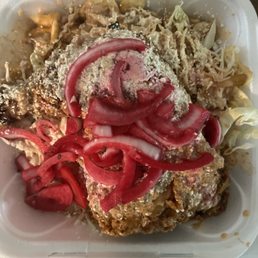 Pollo con tajadas Pollo con tajadas