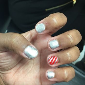 Fly Nails and Lashes - Cutest little gel Christmas mani! - Nail Salons Near Me - Mableton, Georgia