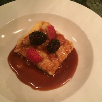 9 Elm American Bistro - White chocolate bread pudding with caramel sauce. - New American Near Me - Danvers, Massachusetts 9 Elm American Bistro - White chocolate bread pudding with caramel sauce. - New American Near Me - Danvers, Massachusetts