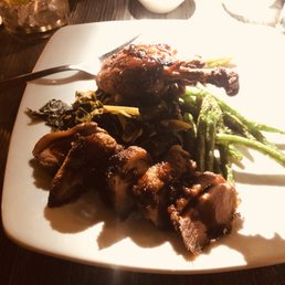 Duck with green beans