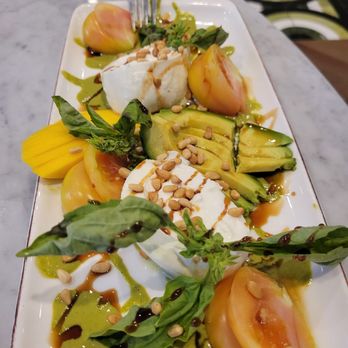 Red Tail Bar & Grill - Heirloom Pesto Salad - New American Near Me - El Cajon, California Red Tail Bar & Grill - Heirloom Pesto Salad - New American Near Me - El Cajon, California