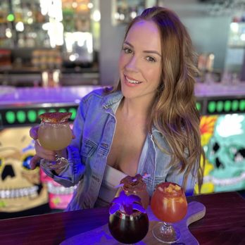 Kalaveras - Margarita Flight at the bar - Bars Near Me - Riverside, California Kalaveras - Margarita Flight at the bar - Bars Near Me - Riverside, California