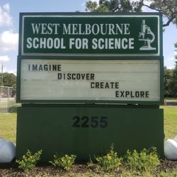 West Melbourne School For Science - Sign