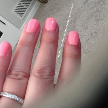 Red Nails - Note cuts and sloppy work around the cuticle. - Nail Salons Near Me - Saint Paul, Minnesota Red Nails - Note cuts and sloppy work around the cuticle. - Nail Salons Near Me - Saint Paul, Minnesota