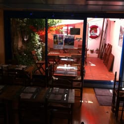 Crêperie Bleue - Le patio très agréable.