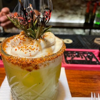 Tostevere - Spicy mezcal with flaming rosemary - Mexican Near Me - San Miguel de Allende, GUA