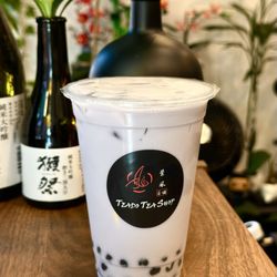 Teado Tea Shop - Taro Milk Tea with Egg Pudding and Boba