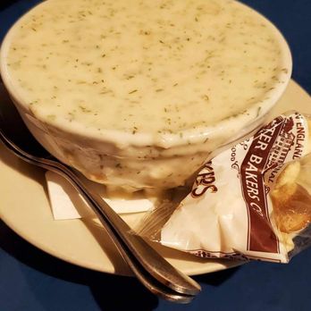 Boston Sail Loft - A bowl of the New England Clam Chowder. Was it overflowing? Yes it was! - Bars Near Me - Boston, Massachusetts