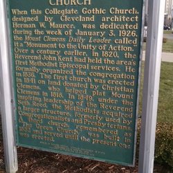 First United Methodist Church of Mt Clemens - Historical marker.