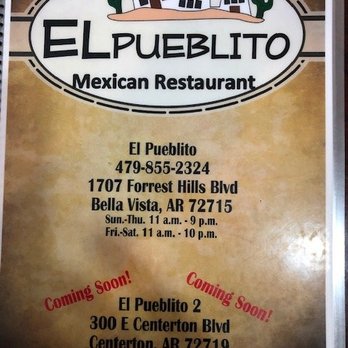 El Pueblito - "El Publito!" - Mexican Near Me - Bella Vista, Arkansas El Pueblito - "El Publito!" - Mexican Near Me - Bella Vista, Arkansas
