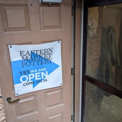 Eastern Market Pottery - Entry to Eastern Market Potter on the south side going down o the basement.