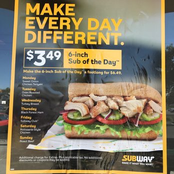 Subway - Daily Deals - Sandwiches Near Me - Chandler, Arizona