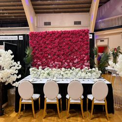 Chairs 4 All Events - Beside table and chairs we also have flower wall cherry blossoms and table flower in our inventory