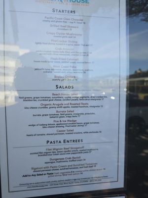Menu photo 3 Beach House Restaurant + Bar @ Lovers Point Pacific Grove, CA