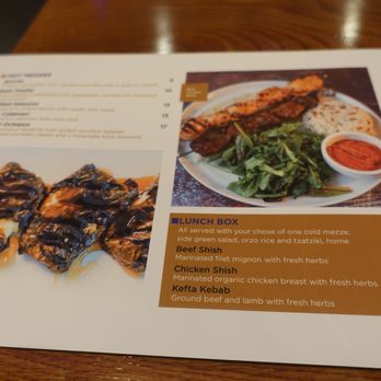 Zeugma Mediterranean Grill - One of the pages from the lunch menu that features the "lunch box" specials - Mediterranean Near Me - Montclair, New Jersey Zeugma Mediterranean Grill - One of the pages from the lunch menu that features the "lunch box" specials - Mediterranean Near Me - Montclair, New Jersey