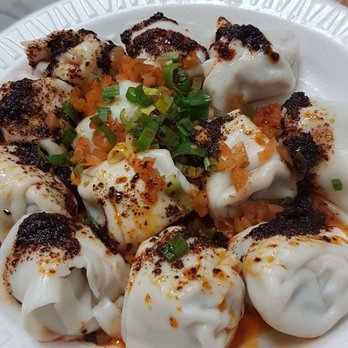 White Bear - Wontons with hot sauce (6) - Chinese Near Me - Flushing, New York White Bear - Wontons with hot sauce (6) - Chinese Near Me - Flushing, New York