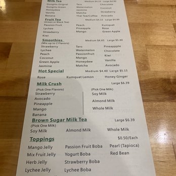 Gung Ho - Tulsa - Bubble Tea menu - Bubble Tea Near Me - Tulsa, Oklahoma