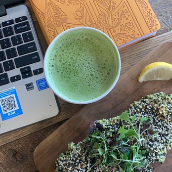 Better Buzz Coffee Pacific Beach West - Three seed avocado toast and matcha latte - Coffee & Tea Near Me - San Diego, California Better Buzz Coffee Pacific Beach West - Three seed avocado toast and matcha latte - Coffee & Tea Near Me - San Diego, California