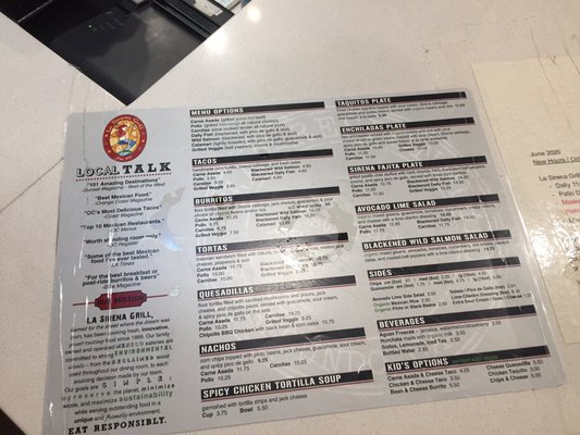 Menu photo 6 La Sirena Grill Laguna Beach, CA Menu photo 6 La Sirena Grill Laguna Beach, CA