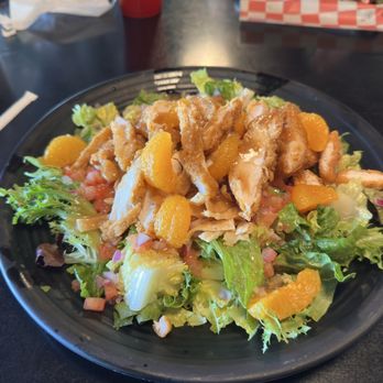 River View Grill & Bar - Asian Chicken Salad - Bars Near Me - Three Rivers, California