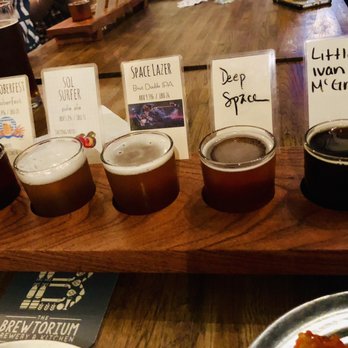 The Brewtorium Brewery & Kitchen - Beer flight - Brewpubs Near Me - Austin, Texas The Brewtorium Brewery & Kitchen - Beer flight - Brewpubs Near Me - Austin, Texas