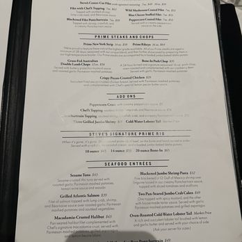 Steve Fields - Menu - Steakhouses Near Me - Plano, Texas Steve Fields - Menu - Steakhouses Near Me - Plano, Texas