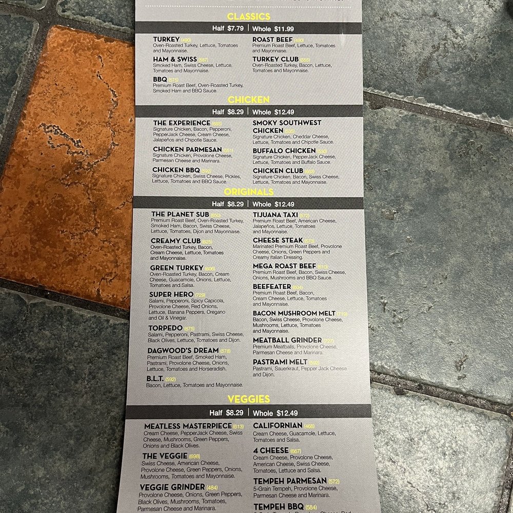 Planet Sub - Menu - Sandwiches Near Me - Overland Park, Kansas Planet Sub - Menu - Sandwiches Near Me - Overland Park, Kansas